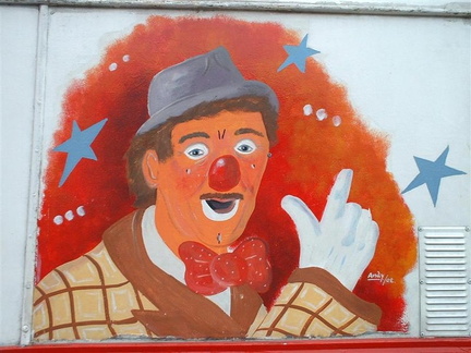 beschildering 5 clown Dokkum 30-06-05