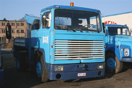 truck Scania (YES-480) kraanwagen