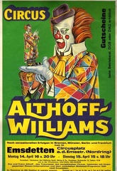 poster Circus Althoff-Williams 1982