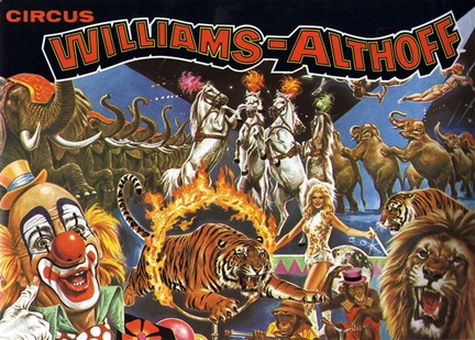voorblad programmaboekje Circus Williams-Althoff 1983