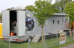 trailer (enkel-asser) tbv aggregaat en woonruimte personeel (D-GW-5559)1